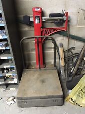 Vintage Avery red platform sack weighing scales 5 CWT classic not harper salter