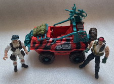 Dino Valley Off Road Jeep with Quickgun Wallace & Camou Jack Figures Chap Mei