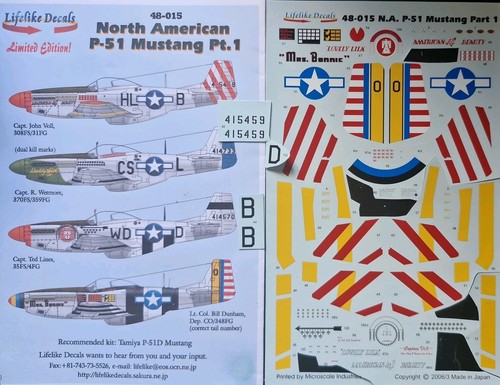 Lifelike 51d mustang - 1/48,