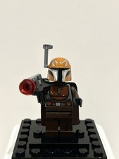 Genuine LEGO Star Wars Mandalorian Minifigure sw1079 (75267) Dark Orange Helmet