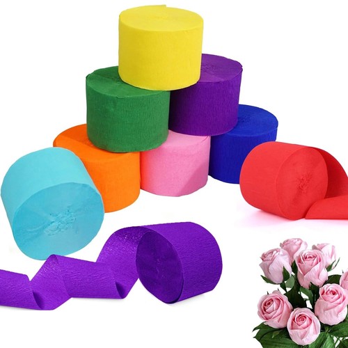 Crepe paper rolls 81ft - crepe,