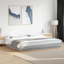 Bed frame Grey Sonoma
