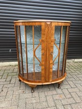 Bow Fronted Glazed Display Cabinet