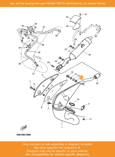 Yamaha grommet 90480 18575 - grommet,, 90480-18575