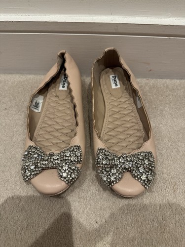 Nude pink dune leather - , flats