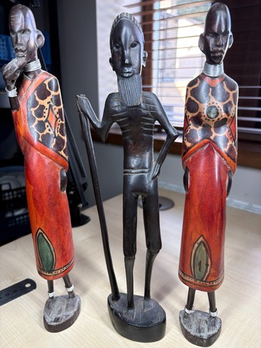 Wooden maasai warrior - 3,