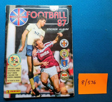 Panini  Album ' FOOTBALL 87 '  with 8 stickers stuck-in      1987