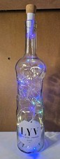 Faceted Wine Bottle with Glass