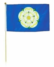 Yorkshire White Rose Flag Hand