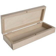 Wooden Pencil Box Pen Brush