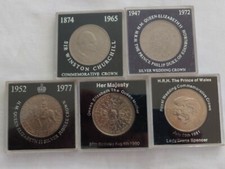 British Commemorative Crown / 25p Choose Your Year 1951, 1953, 1972-1981  Cased