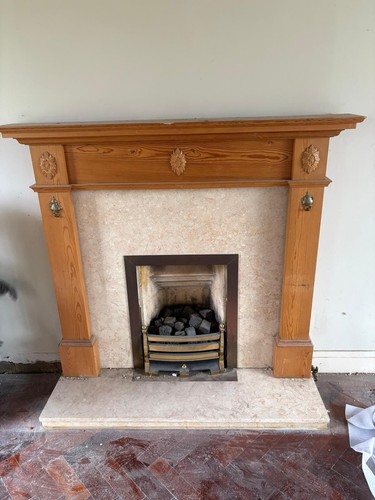 Fireplace surround with - fireplace,