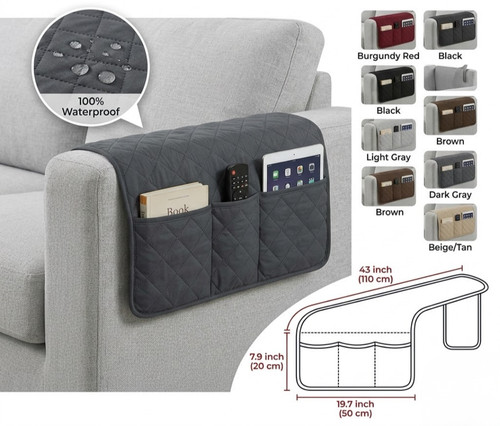 Chair arm protector covers - 2x,