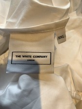 The White Company King Size 100% Egyptian Cotton Fitted Sheet 198x203x46cm