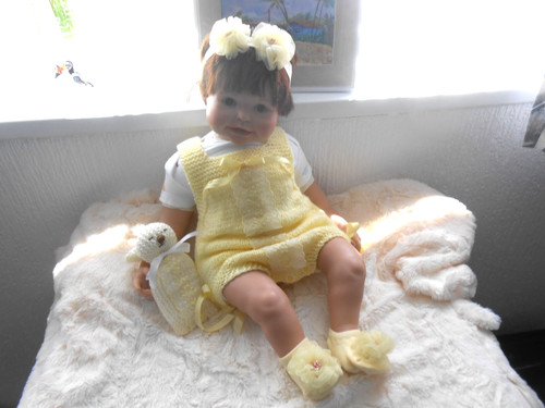 Hand knitted lemon bunny - lemon, *bunny*