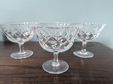 Set of 4 Vintage Crystal Cut