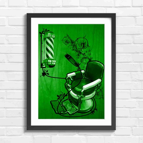 Retro barber chair - retro, and
