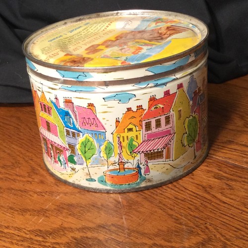 Vintage tin can old vienna - tin,