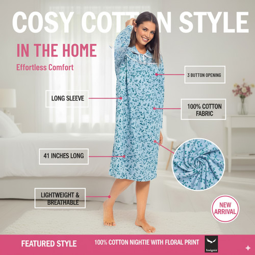 Ladies nightdress brushed - ladies,