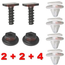 VAUXHALL CORSA C COMBO FRONT WHEEL ARCH TRIM CLIPS PLASTIC NUT METAL SCREWS WING