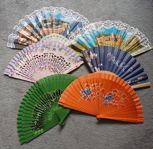Folding hand fans spanish - 6,