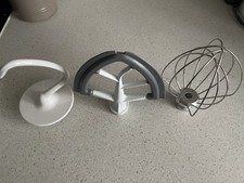 Kitchenaid Mixer Artisan Attachment Paddle Beater Dough Hook Whisk,.,