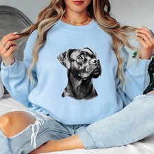 Cane Corso Dog Animals Womens Sweatshirt Engraving Style Pet Owner Jumper