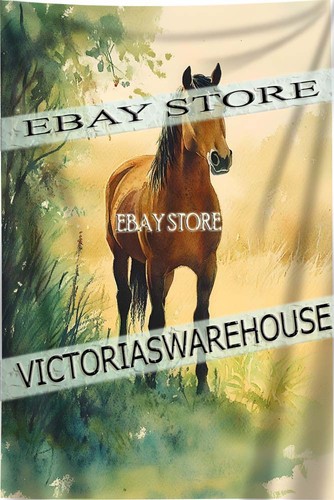 Horse meadow tapestry - horse,
