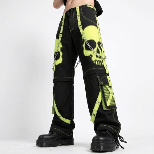 Men gothic skull cargo pants - cargo,