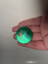 Vntg POG 1990s Baseball to the Mouth Teeth Green Foil Cap Milk Bottle Top HTF