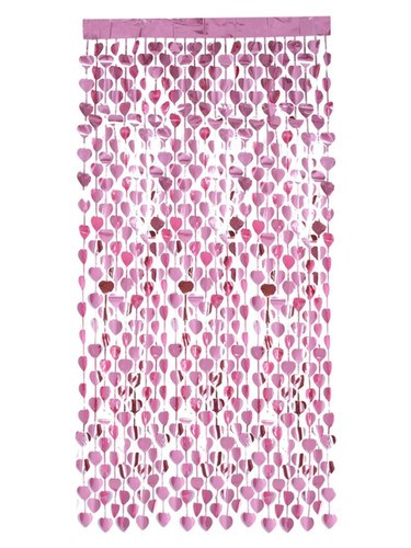 Heart foil curtain backdrop - foil,
