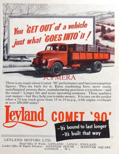 Leyland comet diesel - leyland, 90'