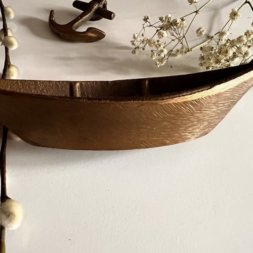 Vintage bronze dory boat - dory,