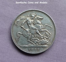 1889 QUEEN VICTORIA JUBILEE HEAD SILVER CROWN