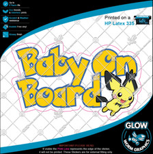 Pokemon Pichu Baby On Board