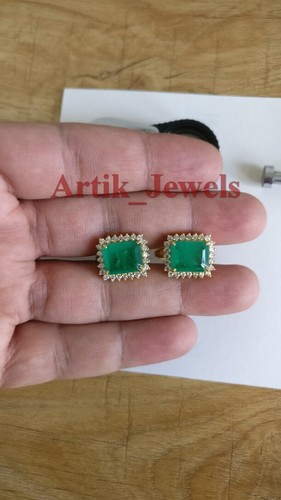 Lab grown emerald and - and, cz