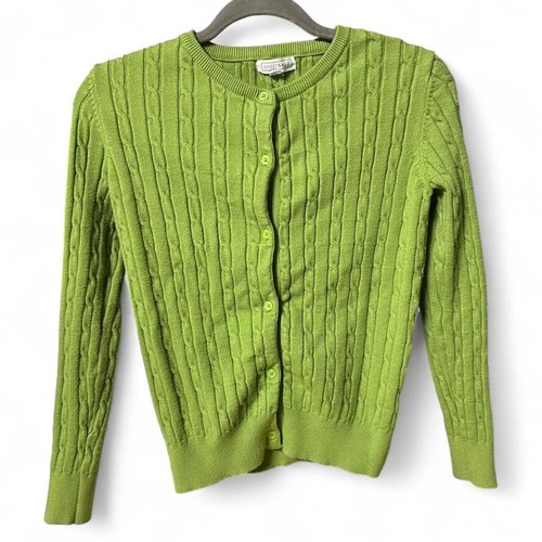 Apple green cable knit - s,
