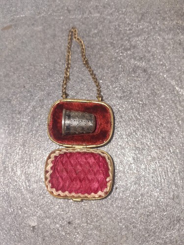 Brass thimble purse with - brass,