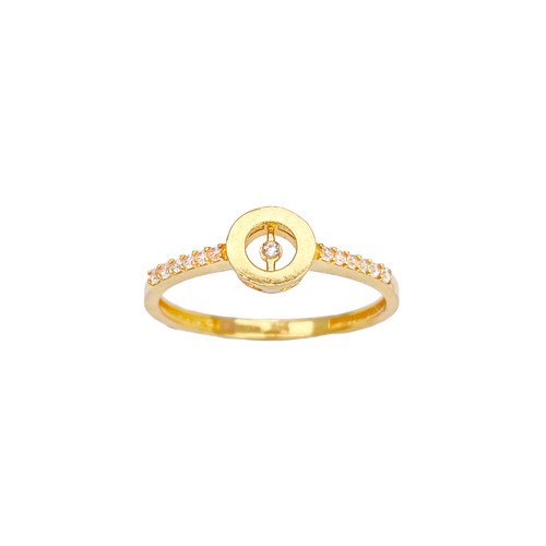 22ct gold open circle - 22ct, halo