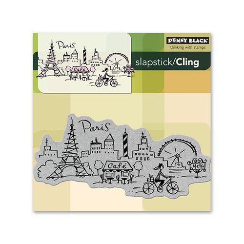Penny black cling rubber - penny,