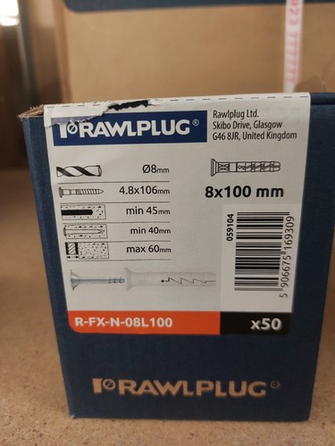 Rawplug hammer fix x100mm - fix,
