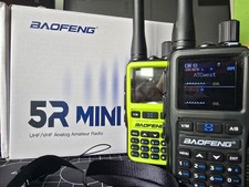 PRE PROGRAMMED BEOFENG UV-5R MINI RADIO  BLUETOOTH AM/FM VHF UHF PMR AIRBAND