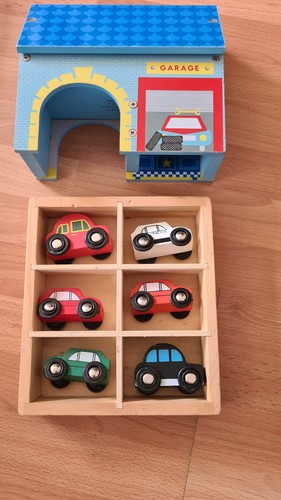 Wooden car vehicles set in - 6,