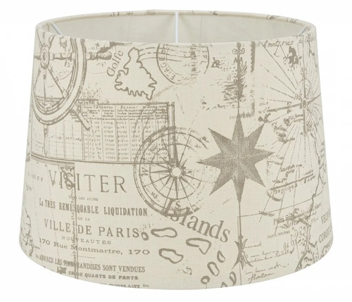 Lampshade cream tapered - 13",