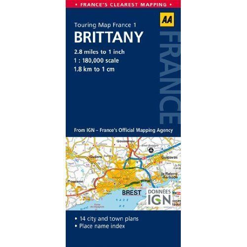 Brittany aa road map - brittany:,