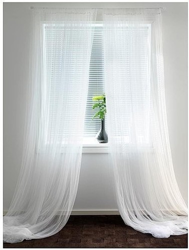 Ikea lill curtains pair sheer - ikea,