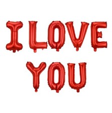 I Love You Balloon Wedding Valentine's Day Anniversary Party Decoration Banner