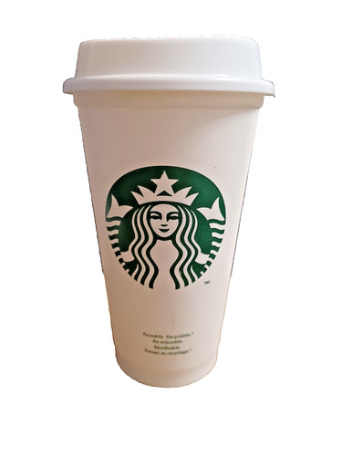 Starbucks reusable cup white - starbucks,