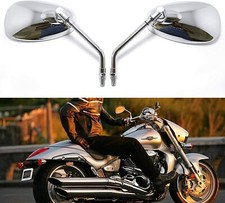 Chrome Motorcycle Mirrors 10mm