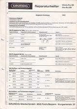 Service manual for Grundig